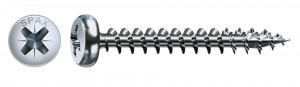 SPAX vis a bois 4x30 tete demi-rond PZ, W, 4C