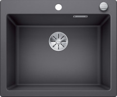 BLANCO 523687 Évier Pleon 6 InFino avec excentrique Silgranit PuraDur gris roche