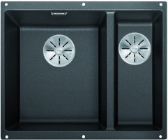 BLANCO 525985 évier Subline 340/160-U InFino manuál Silgranit PuraDur noir BLANCO 525985 évier Subline 340/160-U InFino manuál Silgranit PuraDur noir