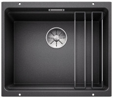 BLANCO 525887 Évier Etagon 500-U InFino sans excentrique Silgranit noir