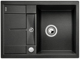 BLANCO 525913 Évier Metra 45 S Compact avec excentrique Silgranit PuraDur noir BLANCO 525913 Évier Metra 45 S Compact avec excentrique Silgranit PuraDur noir