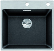 BLANCO 525999 Évier Subline 500-IF/A InFino c/tige Silgranit PuraDur noir BLANCO 525999 Évier Subline 500-IF/A InFino c/tige Silgranit PuraDur noir
