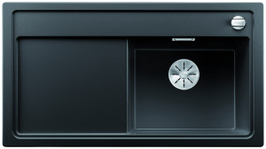 BLANCO 526049 Évier Zenar 5S-F InFino avec excentrique Silgranit PuraDur noir