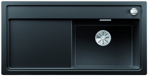 BLANCO 526068 Évier Zenar XL 6S-F InFino avec excentrique Silgranit PuraDur noir