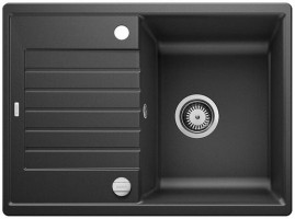 BLANCO 526008 évier Zia 45 S Compact avec excentrique Silgranit PuraDur noir