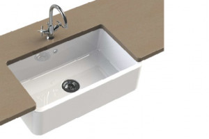 BLANCO 525163 évier VILLAE Farmhouse Simple céramique PuraPlus blanc