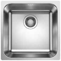 BLANCO 526350 évier Supra 400-IF R12 sans excentrique acier inox brossé