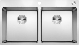 BLANCO 525249 évier Andano 400/400-IF/A InFino PushControl inox satiné brillant