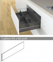 HETTICH 9182250 OrgaStore 810/830 profil de séparation 120/2000 anthracite