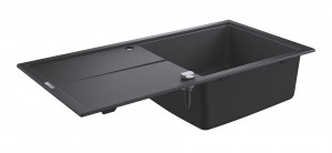 GROHE 31641AP0 Évier K400 60-C 1000 x 500mm granit noir