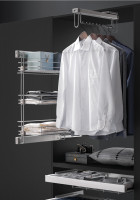 VIBO porte-manteau pour cintres, coulisse a sortie totale