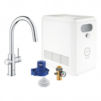 GROHE 31325002 Blue Professional ensemble avec vidage C chrome