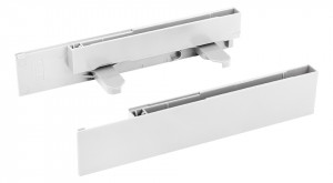 StrongMax 16/18 supports panneau verre tiroir int. H185, blanc