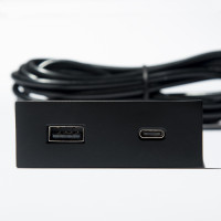 VersaPick chargeur, 1x USB A/C, rectangulaire, noir mat