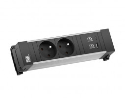 BACHMANN 916.525 unité a tiroirs 2x 230V Française, USB A+C 22W