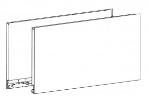 HETTICH 9255157 AvanTech YOU côté, 251/600mm, droite, blanc