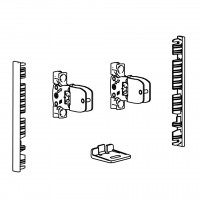 HETTICH 9257619 AvanTech YOU raccords tiroir intérieur 101, côté/face, anthracit