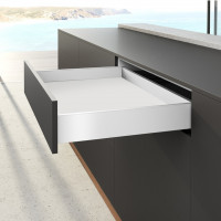 HETTICH ensemble AvanTech YOU tiroir, 101/300mm, 30kg, Quadro, blanc, SiSy