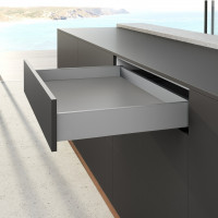 HETTICH ensemble AvanTech YOU tiroir, 101/270mm, 30kg, Quadro, argent, SiSy