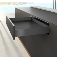 HETTICH ensemble AvanTech YOU tiroir, 101/300mm, 30kg, Quadro, anthracite, SiSy