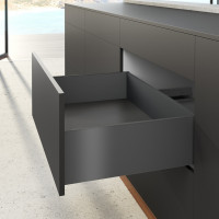HETTICH ensemble AvanTech YOU tiroir, 187/270mm, 30kg, Quadro, anthracite, SiSy