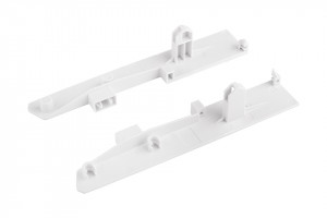 StrongBox supports front, tiroir intérieur H204, reling double carré, blanc
