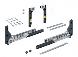 HETTICH 9201921 SlideLine M porte coulissante ensemble 1 vantail 10kg, avec amor