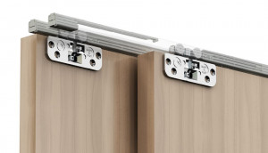 TERNO Living Top ensemble de ferrures pour porte bois encastrée 1x amortisseur 1