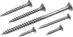 Vis a bois PZ 5x40 tete fraisée zinc blanc PZ2
