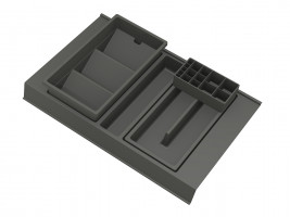 GOLLINUCCI organisateur de salle de bain avec accessoires 450mm 308x422x90mm ant