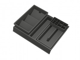 GOLLINUCCI organisateur de salle de bain accessoires 400mm 308x372x90mm anthraci