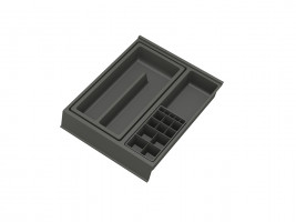 GOLLINUCCI organisateur de salle de bain avec accessoires 270mm 308x242x53mm ant