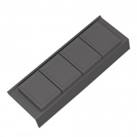 GOLLINUCCI organisateur de salle de bain avec accessoires 450mm 146x422x69mm ant