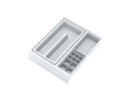 GOLLINUCCI organisateur de salle de bain avec accessoires 270mm 308x242x53mm bla