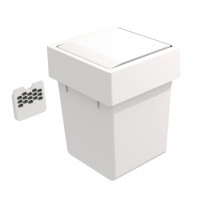 GOLLINUCCI Trieur porte avec couvercle pivotant 174x176x229mm 1x5l blanc