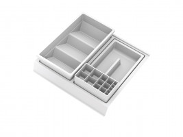 GOLLINUCCI organisateur de salle de bain avec accessoires 350mm 308x322x90mm bla