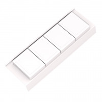 GOLLINUCCI organisateur de salle de bain avec accessoires 450mm blanc
