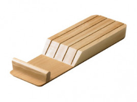 HETTICH 74430 Porte-couteaux OrgaTray, hetre vernis