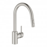 GROHE 31483DC2 Robinet cuisine Concetto, douche extractible duale, supersteel