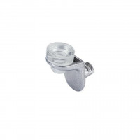 HETTICH 47609 support de tablette Sekura 8,5 mm, nickelé, transparent