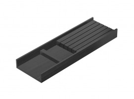 HETTICH 9283426 support porte-couteaux OrgaTray 270, NL500, hetre anthracite