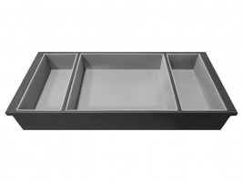 StrongIn Organisateur a bijoux 3 compartiments pour tiroir d'armoire 500mm