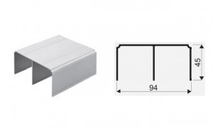 SEVROLL 02834 Comfort guidage supérieur 1,7m argent