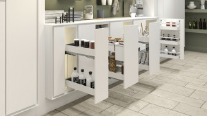 KES 002142 K-Line, panier latéral, 300mm, blanc