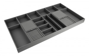 StrongIn organisateur a bijoux pour tiroir d'armoire largeur 900mm