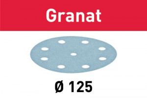 FESTOOL 497166 Abrasive sheet STF D125/8 P60 GR/50 Granat FESTOOL 497166 Abrasive sheet STF D125/8 P60 GR/50 Granat