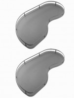 VIBO Fly Moon Galaxy étagere 600mm gris foncé gauche
