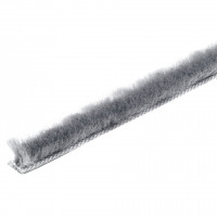 HETTICH 9193423 Moulure avec brosse, 2500mm, 6 mm, gris