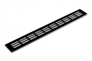 Grille de ventilation 60/600mm noir mat
