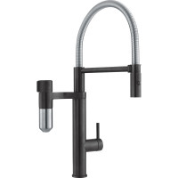 FRANKE Robinet Vital Tap douche/débit noir mat/acier inox FRANKE Robinet Vital Tap douche/débit noir mat/acier inox